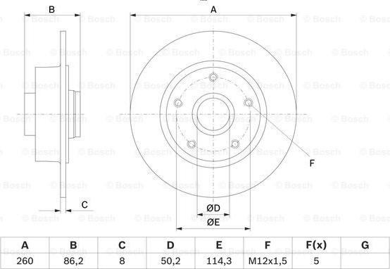 BOSCH 0 986 479 708 - Jarrulevy inparts.fi