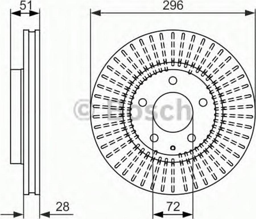 BOSCH 0 986 479 703 - Jarrulevy inparts.fi