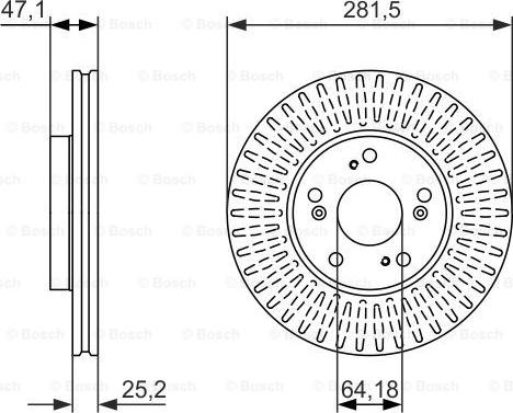 BOSCH 0 986 479 781 - Jarrulevy inparts.fi