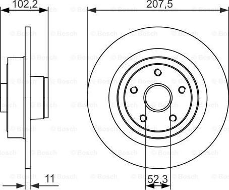 BOSCH 0 986 479 724 - Jarrulevy inparts.fi