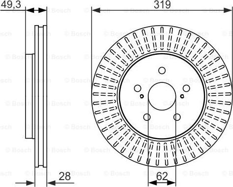 BOSCH 0 986 479 722 - Jarrulevy inparts.fi