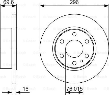 BOSCH 0 986 479 A51 - Jarrulevy inparts.fi