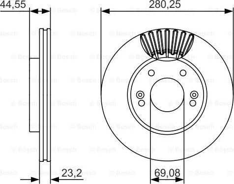 BOSCH 0 986 479 A12 - Jarrulevy inparts.fi