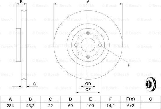 BOSCH 0 986 479 B90 - Jarrulevy inparts.fi