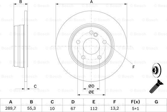 BOSCH 0 986 479 B41 - Jarrulevy inparts.fi