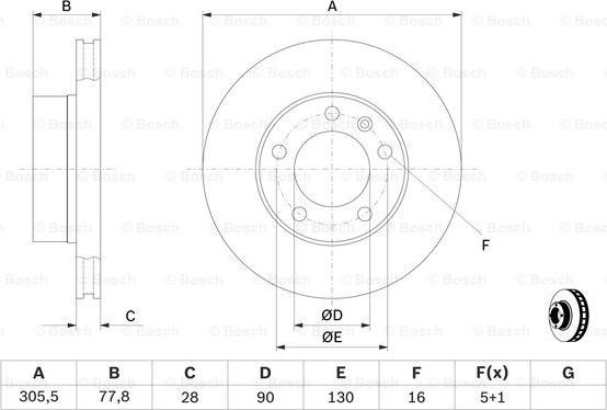 BOSCH 0 986 479 B59 - Jarrulevy inparts.fi