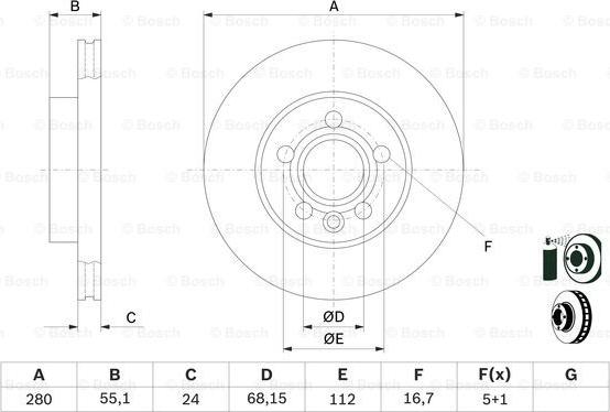 BOSCH 0 986 479 B50 - Jarrulevy inparts.fi