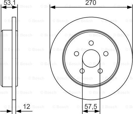 BOSCH 0 986 479 B08 - Jarrulevy inparts.fi