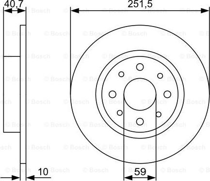 BOSCH 0 986 479 C83 - Jarrulevy inparts.fi