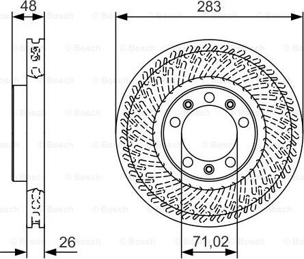 BOSCH 0 986 479 C33 - Jarrulevy inparts.fi