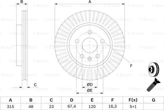 BOSCH 0 986 479 C71 - Jarrulevy inparts.fi