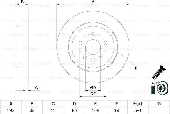 BOSCH 0 986 479 D90 - Jarrulevy inparts.fi