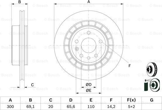 BOSCH 0 986 479 D49 - Jarrulevy inparts.fi