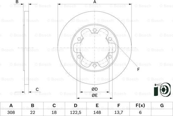 BOSCH 0 986 479 D43 - Jarrulevy inparts.fi