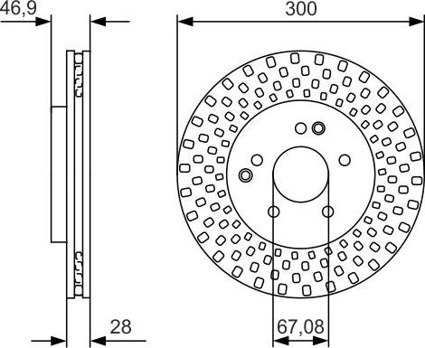 BOSCH 0 986 479 D05 - Jarrulevy inparts.fi