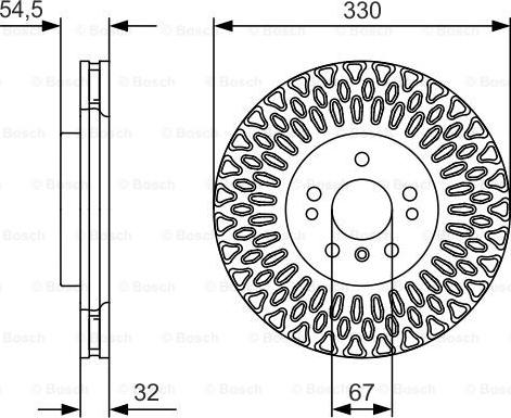 BOSCH 0 986 479 D08 - Jarrulevy inparts.fi