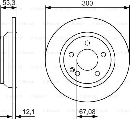 BOSCH 0 986 479 D12 - Jarrulevy inparts.fi