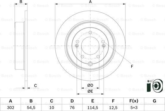 BOSCH 0 986 479 E45 - Jarrulevy inparts.fi