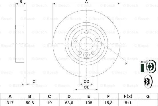 BOSCH 0 986 479 E58 - Jarrulevy inparts.fi