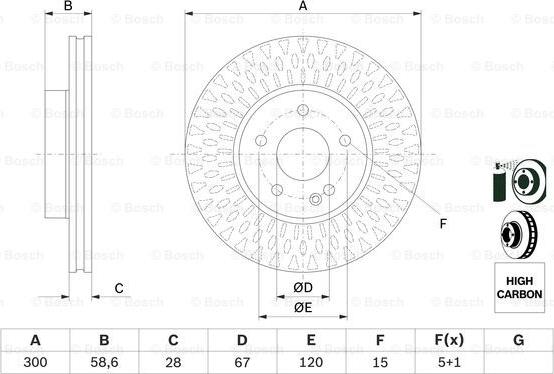 BOSCH 0 986 479 E53 - Jarrulevy inparts.fi