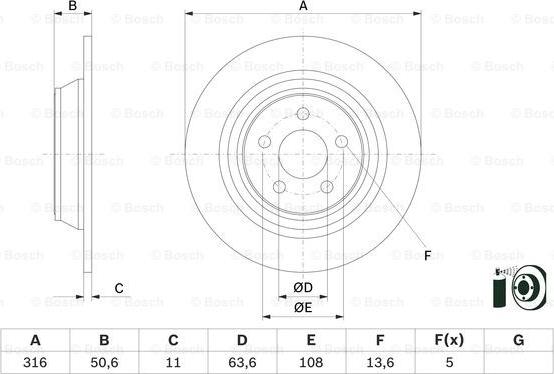 BOSCH 0 986 479 E82 - Jarrulevy inparts.fi