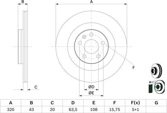 BOSCH 0 986 479 E87 - Jarrulevy inparts.fi