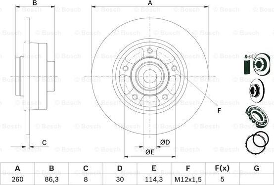 BOSCH 0 986 479 E78 - Jarrulevy inparts.fi