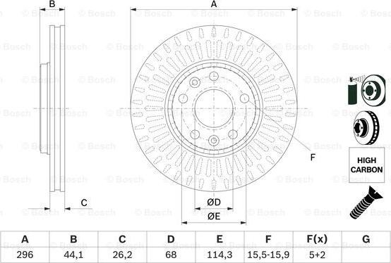 BOSCH 0 986 479 E77 - Jarrulevy inparts.fi