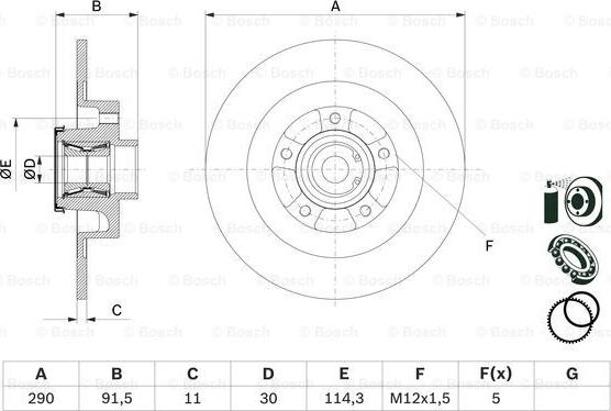 BOSCH 0 986 479 F42 - Jarrulevy inparts.fi