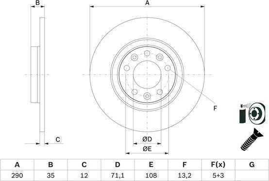 BOSCH 0 986 479 F52 - Jarrulevy inparts.fi