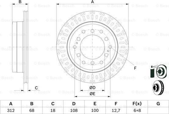 BOSCH 0 986 479 F07 - Jarrulevy inparts.fi