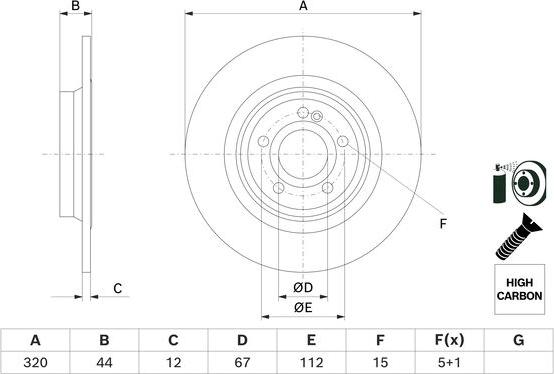 BOSCH 0 986 479 F13 - Jarrulevy inparts.fi