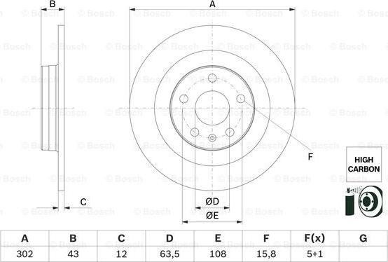 BOSCH 0 986 479 F31 - Jarrulevy inparts.fi