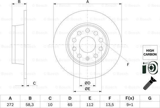 BOSCH 0 986 479 F23 - Jarrulevy inparts.fi