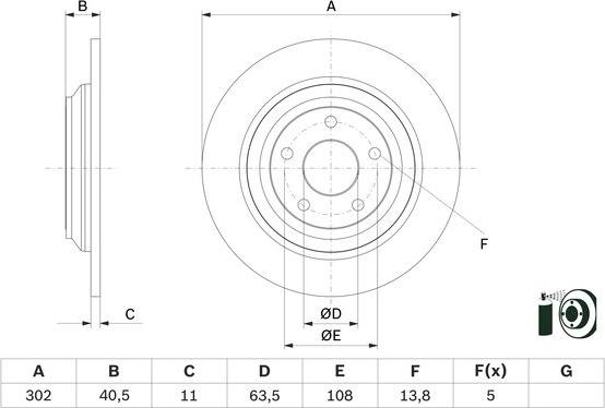 BOSCH 0 986 479 F79 - Jarrulevy inparts.fi