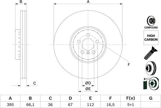 BOSCH 0 986 479 H13 - Jarrulevy inparts.fi