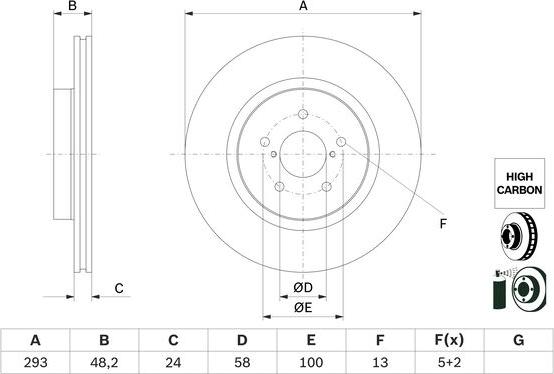 BOSCH 0 986 479 H28 - Jarrulevy inparts.fi