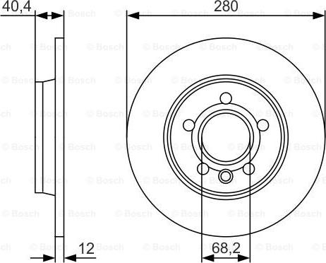 BOSCH 0 986 479 R91 - Jarrulevy inparts.fi