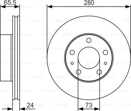 BOSCH 0 986 479 R98 - Jarrulevy inparts.fi