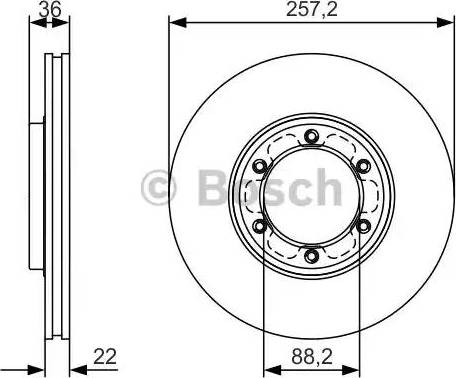 BOSCH 0 986 479 R42 - Jarrulevy inparts.fi