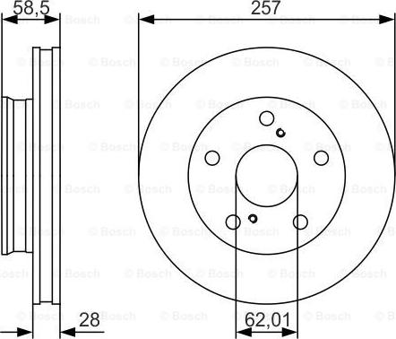 BOSCH 0 986 479 R53 - Jarrulevy inparts.fi