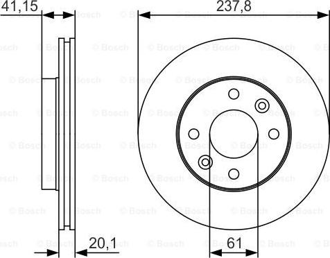 BOSCH 0 986 479 R66 - Jarrulevy inparts.fi