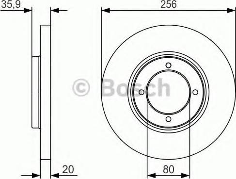 BOSCH 0 986 479 R04 - Jarrulevy inparts.fi