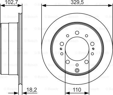 BOSCH 0 986 479 R15 - Jarrulevy inparts.fi