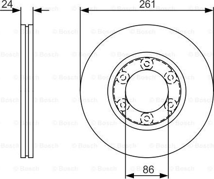 BOSCH 0 986 479 R16 - Jarrulevy inparts.fi