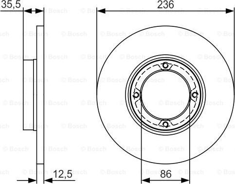 BOSCH 0 986 479 R81 - Jarrulevy inparts.fi