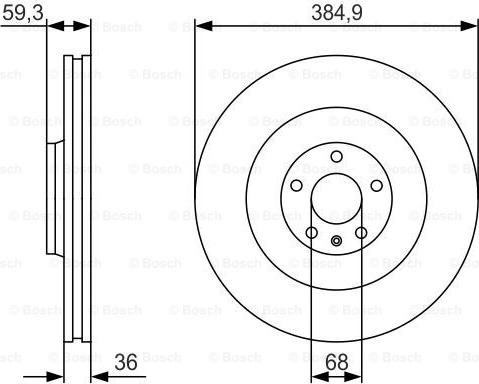 BOSCH 0 986 479 R30 - Jarrulevy inparts.fi