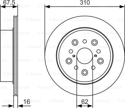 BOSCH 0 986 479 R25 - Jarrulevy inparts.fi