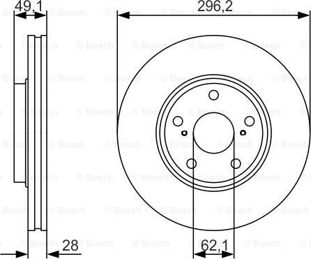 BOSCH 0 986 479 R28 - Jarrulevy inparts.fi