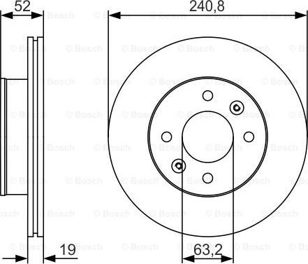 BOSCH 0 986 479 R71 - Jarrulevy inparts.fi